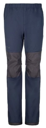 Kids softshell outdoor pants KILPI RIZO-J dark blue