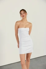 VATKALI Short Strapless Dress White