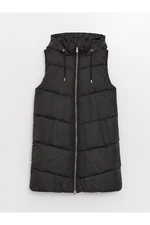 LC Waikiki Women's Straight Inflatable Vest with a Hooded