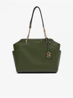 Green Women's Leather Shopper Michael Kors - Women