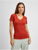 Red Women's T-Shirt Guess - Women