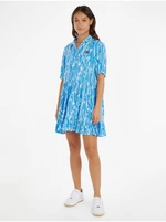 Blue Women Patterned Shirt Dress Tommy Jeans - Women