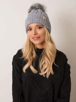 Grey winter beanie RUE PARIS