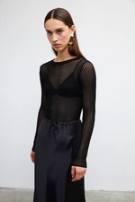 VATKALI Crew neck see-through top - Premium collection
