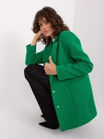 Green tweed jacket with pockets