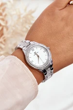 Solid steel watch with zirconia Giorgio & Dario Silver