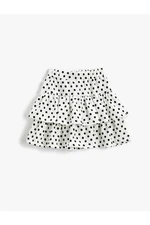 Koton Polka Dot Skirt With Ruffles