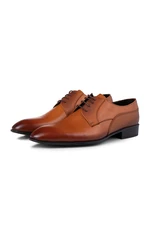 Ducavelli Elite Genuine Leather Men's Classic Shoes, Derby Classic Shoes, Lace-Up Classic Shoes.