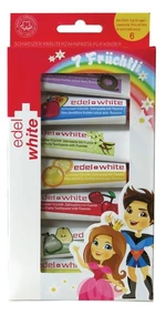 Edel+White Ovocné zubní pasty pro děti 7x9,3 ml
