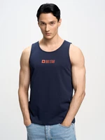 Big Star Man's Singlet T-shirt 152339 Blue 403