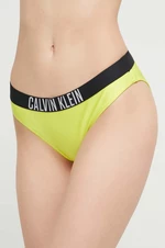 Plavkové nohavičky Calvin Klein zelená farba