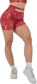 Nebbia High Waisted Leggings Shorts 5" Hammies Red M Fitness kalhoty
