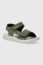 Detské sandále Geox SANDAL LIGHTFLOPPY zelená farba