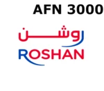 Roshan 3000 AFN Mobile Top-up AF