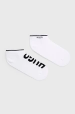 Ponožky HUGO pánské, bílá barva, 50468111