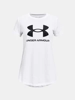Under Armour UA Sportstyle Logo SS Triko dětské Bílá