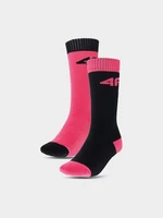 Girls' ski socks 4F