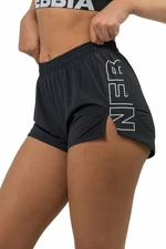 Nebbia FIT Activewear Smart Pocket Shorts Black L Fitness pantaloni
