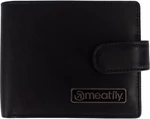 Meatfly Nathan Premium Leather Wallet Black Portafoglio