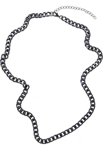 Necklace with a long base chain in black