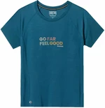 Smartwool Women's Active Ultralite Go Far Feel Good Graphic Short Sleeve Tee Twilight Blue S T-shirt outdoor