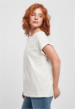 Dámské tričko s prodlouženým ramenem světle šedé