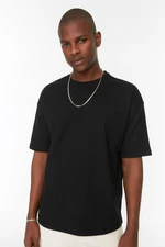 Trendyol Black Men's Oversize Crew Neck Short Sleeve T-shirt