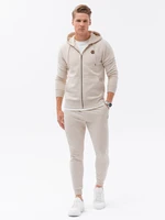 Ombre Men's sweatshirt set unbuttoned sweatshirt + pants