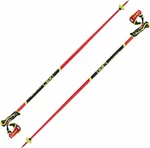 Leki WCR SL 3D Bright Red/Black/Neonyellow 135 cm Bâtons de ski