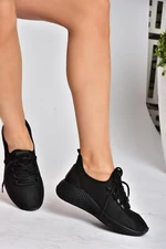 Fox Shoes P239200804 Black Fabric Casual Sneaker