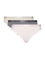 3PACK Women's Thongs Tommy Hilfiger multicolor