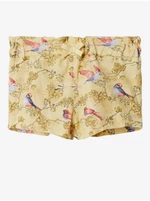 Yellow Girls' Patterned Shorts name it Dora - unisex