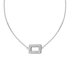 CRYSTalp Elegantní ocelový náhrdelník s krystaly 30525.E