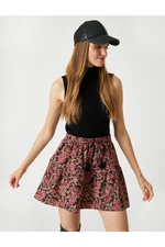 Koton Winter Skirt with Mini Tassel Detail, Elastic Waist.