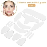 Reusable Silicone Wrinkle Removal Sticker Facial Lifting Strips Set Forehead Neck Line Remover Eye Patches Anti Aging Skin Pads