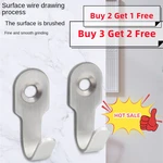 Coat And Hat Hook Silver Multipurpose Durable Thickened Rustless Solid Steel Coat Hook Coat Hook Stainless Steel Material