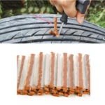 10Pcs Tubeless Tire Repair Strips Stiring Glue for Tyre Puncture Emergency Car Motorcycle Bike Tyre Repairing Rubber Strips