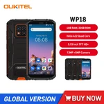 Oukitel WP18 12500mAh 18W Fast Charge Rugged Smartphone 5.93" HD Display 4G+32G Helio A22 13MP Camera Quad Core Android 11 Phone