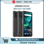 UMIDIGI BISON IP68/IP69K Waterproof 6GB/8GB+128GBRugged Phone 6.3" FHD+ Display NFC Android 10 Smartphone