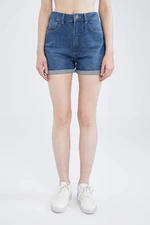 DEFACTO Mom Fit Mini Jean Short