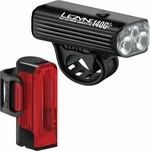 Lezyne Macro Drive 1400+/Strip Drive Pro 400+ Pair Satin Black/Black Front 1400 lm / Rear 400 lm Cyklistické svetlo