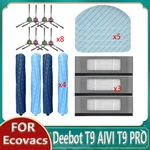 Dust Bag Main Side Brush Mop Cloth HEPAFilter Parts For Ecovacs Deebot T9 AIVI T9 PRO T9 MAX T9 POWER Vacuum Cleaner Accessories