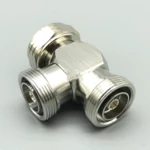 3 way 7/16 L29 DIN Female to DIN male and DIN Female Coaxial Connector 2 Female 1male adapter