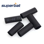 Superbat 100pcs Heat Shrink Tubing Wire Wrap Cable Sleeve OD 6mm Length 20mm Pack Black for KSR195 RG58 RG400 RG142 Cable