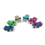 LC UPC Duplex single-mode Fiber optic Adapter LC Optical fiber coupler LC APC Fiber flange LC Metal Connector (50pack)