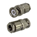 1pcs Connector BNC Plug Male Clamp For RG5 RG6 LMR300 RG304 Cable Wire Terminals Straight RF Coaxial Adapter New