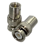 1Pcs BNC Male Plug to FME Male PLUG RF Adapter Connector Coaxial Wire Terminals High Quanlity