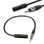 25cm Car FM&AM Antenna ANT Male Female Adapter Extension Cable Cord Wire