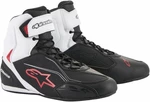 Alpinestars Faster-3 Shoes Black/White/Red 45 Botas de moto