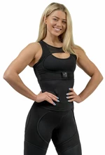 Nebbia Compression Top INTENSE Ultra Black L Fitness bielizeň